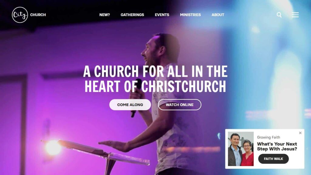City Church Website Headline