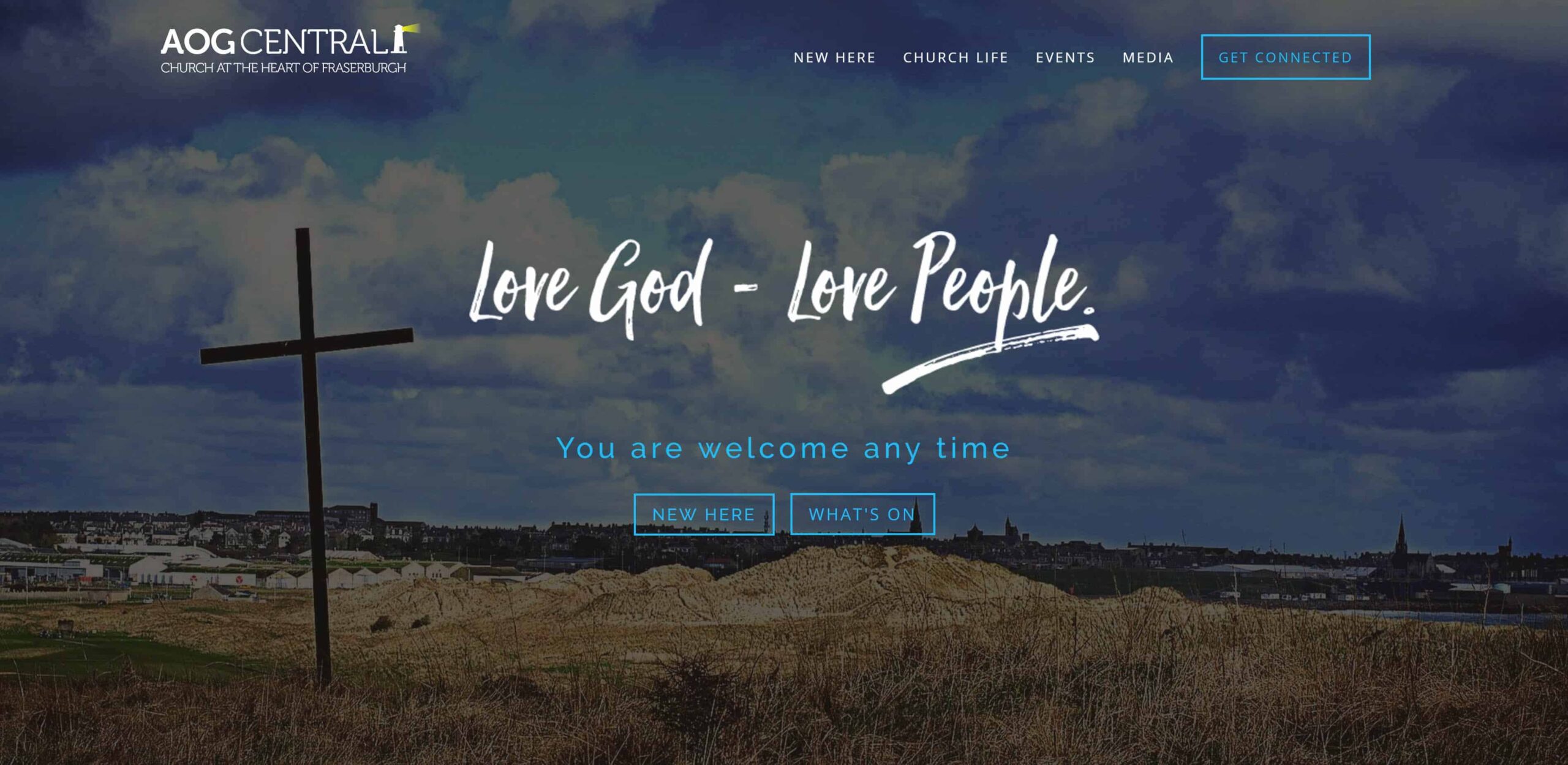 Church Website Homepage - AOG Central